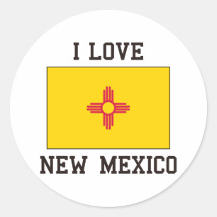Love New Mexico Classic Round Sticker