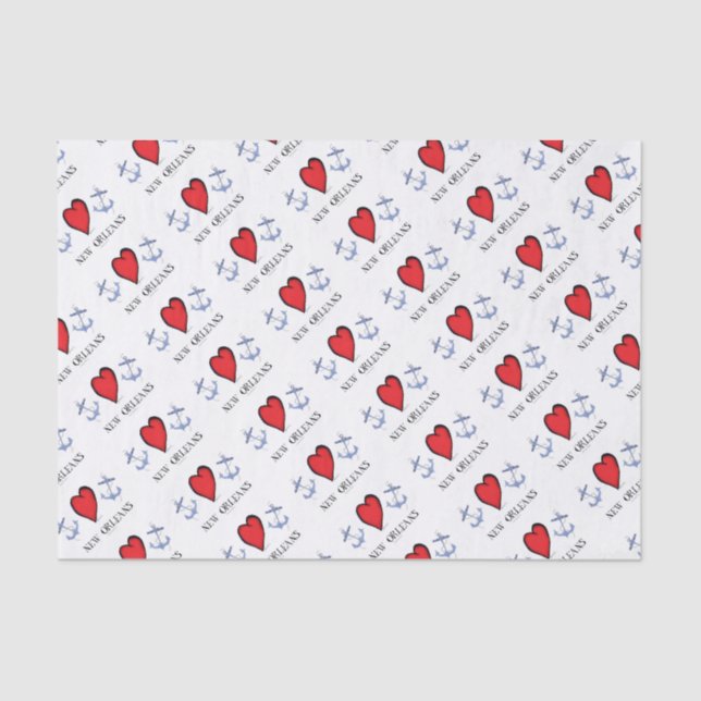 love new orleans tissue paper (Front)