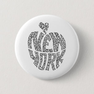 LOVE NEW YORK 6 CM ROUND BADGE