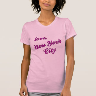 Love, New York City - pink fitted T-Shirt