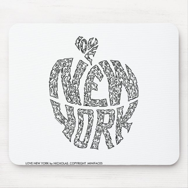 LOVE NEW YORK MOUSE MAT (Front)