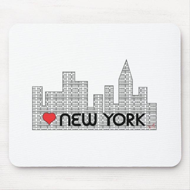 Love NEW YORK Mouse Mat (Front)