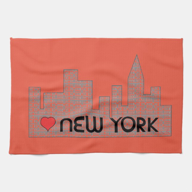 Love NEW YORK Tea Towel (Horizontal)