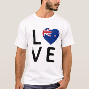 Love - New Zealand Flag T-Shirt
