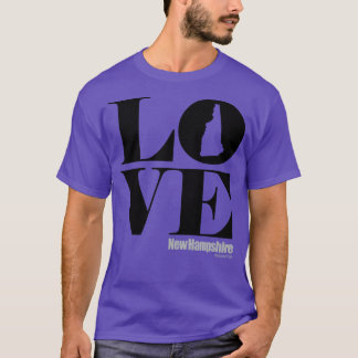 Love NH black square T-Shirt
