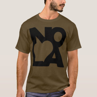 Love NOLA New Orleans American Jazz Blues Music T-Shirt