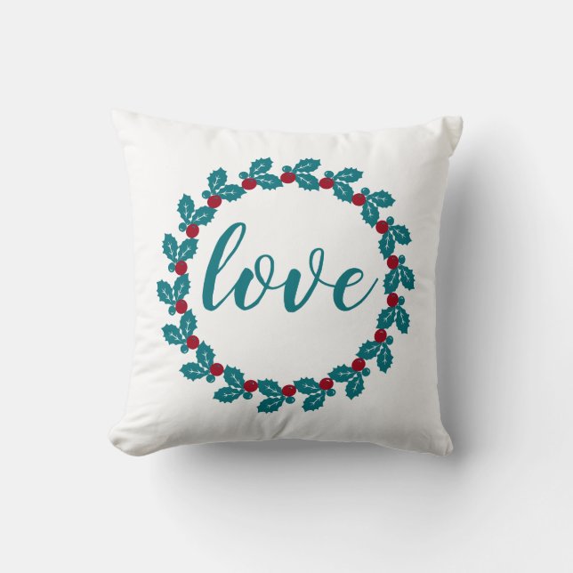 Love Nordic Scandia Wreath Cushion (Front)