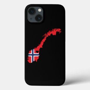 Love Norway Gift Norwegian Pride Heart Case-Mate iPhone Case