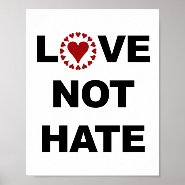 Love Not Hate Poster (Front)