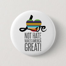 Love Not Hate (SWM) Round Button