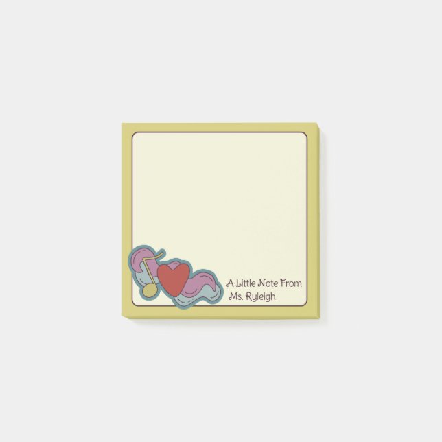 Love Note: Doodles for Music Lovers Yellow Post-it Notes (Front)
