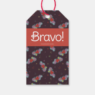 Love Note: Doodles for Music Teachers Red Gift Tags