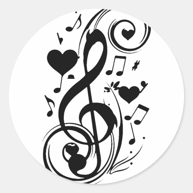 Love Note,Forever Yours_ Classic Round Sticker (Front)