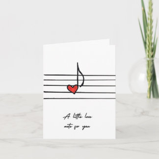 Love Note Valentine's Day Card