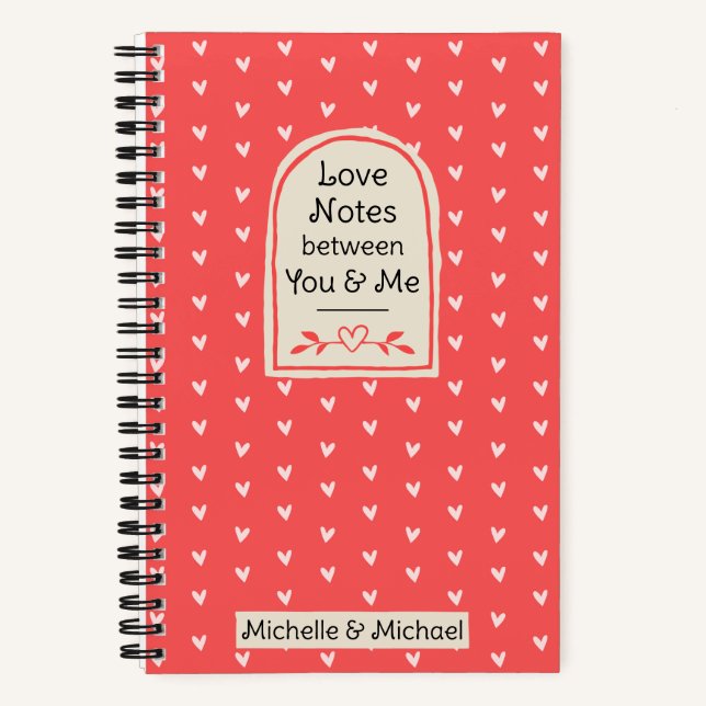 Love Notes Between You and Me Journal for Couples (Front)