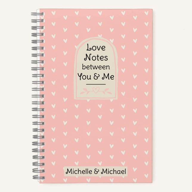 Love Notes Between You and Me Journal for Couples (Front)