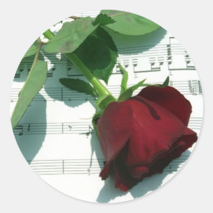 Love Notes Classic Round Sticker