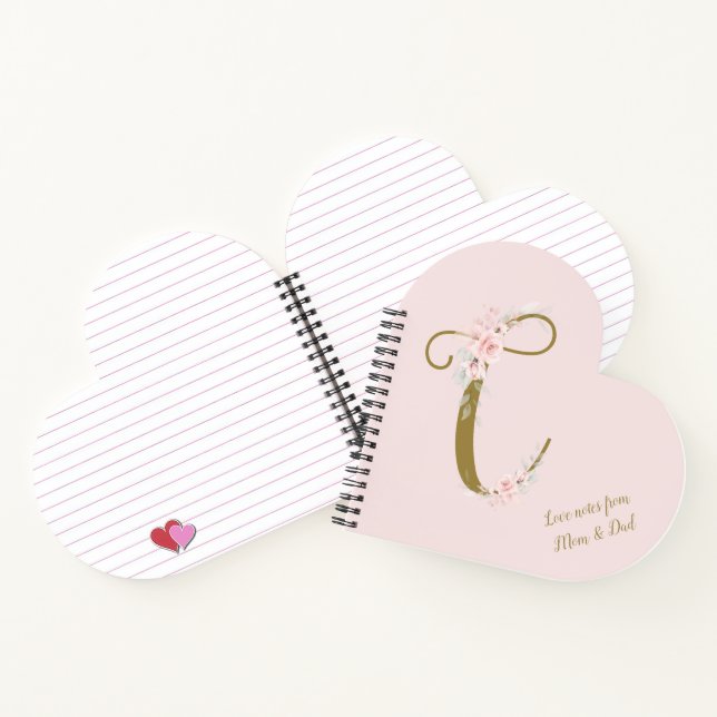 Love Notes From Mum & Dad Little Miss Baby Notebook (Inside)