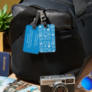 Love Notes from the Sea Seashell Ocean Beach  Luggage Tag