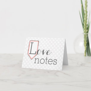 Love Notes   Mixed Font   Grey Circles Stationary