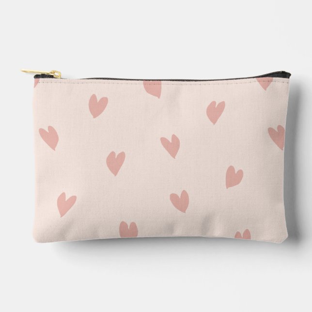 Love Notes Pale Pink  Accessory Pouch (Front)