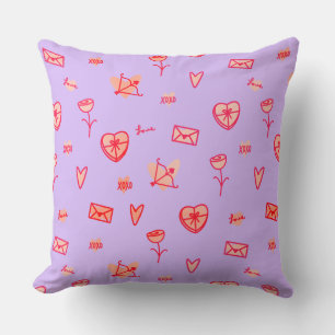 Love Notes & Sweet Treats Valentine's Throw Pillo Cushion