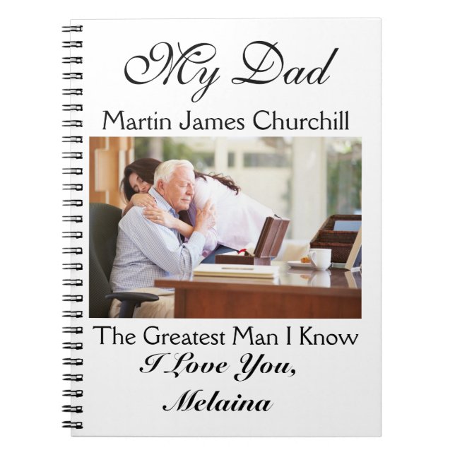 Love Notes to Dad / Grandfather / Husband Notebook (Front)