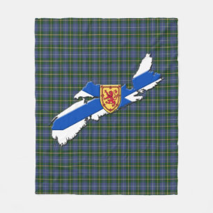 Love  Nova Scotia tartan fleece Blanket