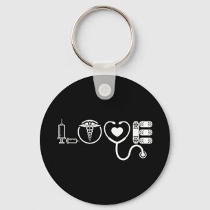 Love Nurse Cute Nurse ER Nurse RN Nurse CNA Nurse Key Ring