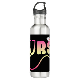 Love Nurse Funny According to Jean Watson "Caring  710 Ml Water Bottle