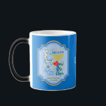 Love Nurse Jewish Life Happy Hanukkah Magic Mug<br><div class="desc">Select this magic cup and the beautiful print will appear when your drink is poured in. Personalise this cup with the name of the recipient what a great gift. The design highlights themes of love and light while celebrating Hanukkah and honouring Jewish nurses. It features a menorah as the letter...</div>