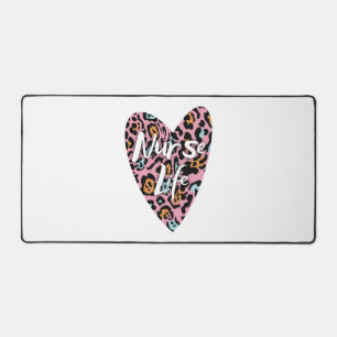 Love Nurse Life Cheetah 16Love Nurse Life Cheetah Desk Mat