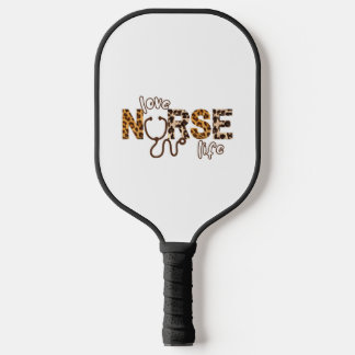 Love Nurse Life Cheetah   3 Pickleball Paddle