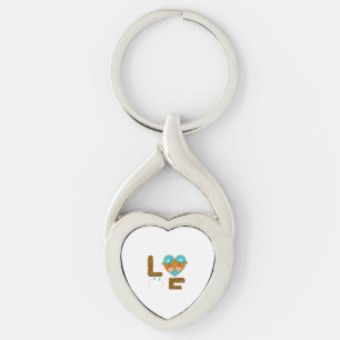 Love Nurse Life Cheetah   5 Key Ring