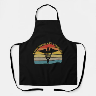 Love Nurse Life Cheetah Apron
