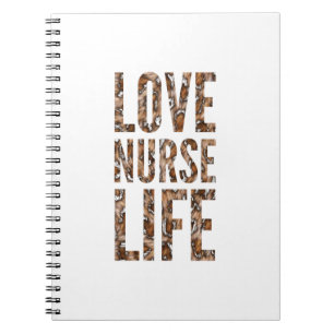 Love nurse life notebook