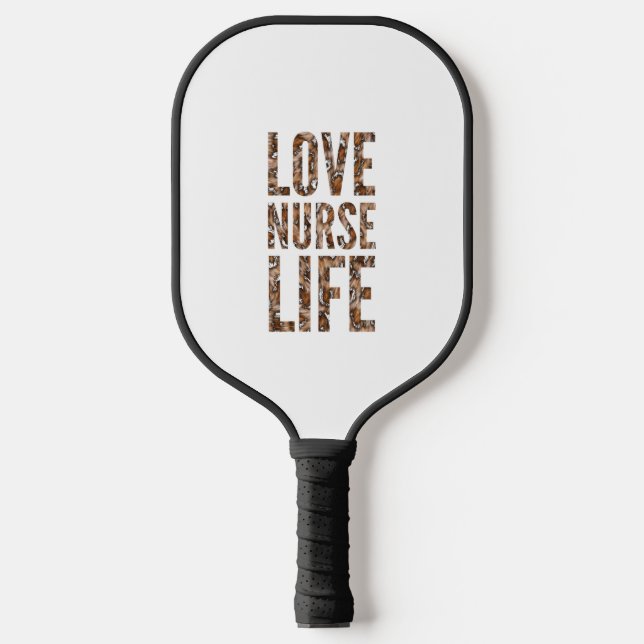 Love nurse life  pickleball paddle (Front)