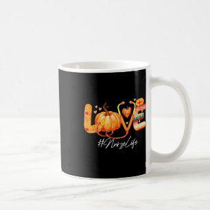 Love Nurse Life Pumpkin Fall Autumn Thanksgiving N Coffee Mug