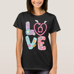 Love Nurse Stethoscope Heart Easter Bunny Egg East T-Shirt