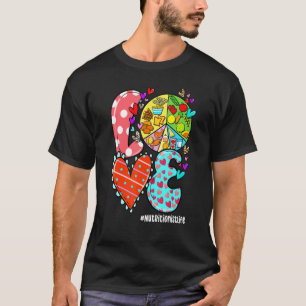 LOVE Nutritionist Life Leopard Heart Valentine's D T-Shirt