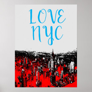 Love NYC Manhattan New York City Poster