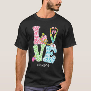 Love Ob Nurse Bunnies Stethoscope Cute Bunny Easte T-Shirt