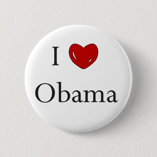 Love Obama Button (Front)