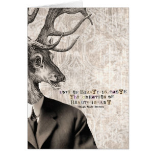 Love of Beauty Vintage Deer Digital Art