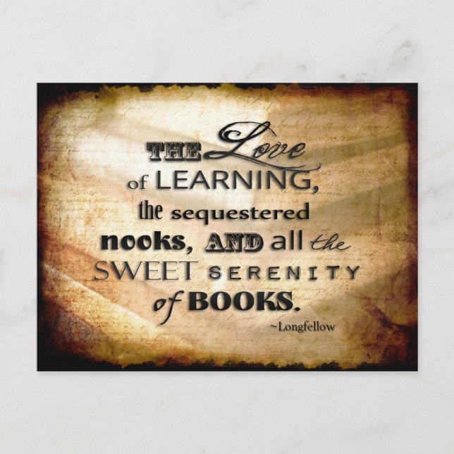 Love of Books Postcard (Front)