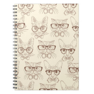 Love of Cats, eyes, glasses & ophthalmic science Notebook