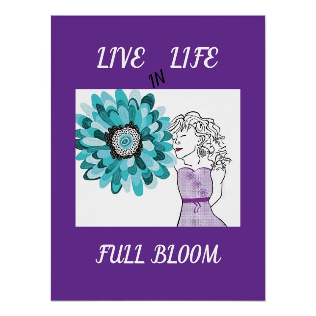 Love of Flowers Poster (Front)