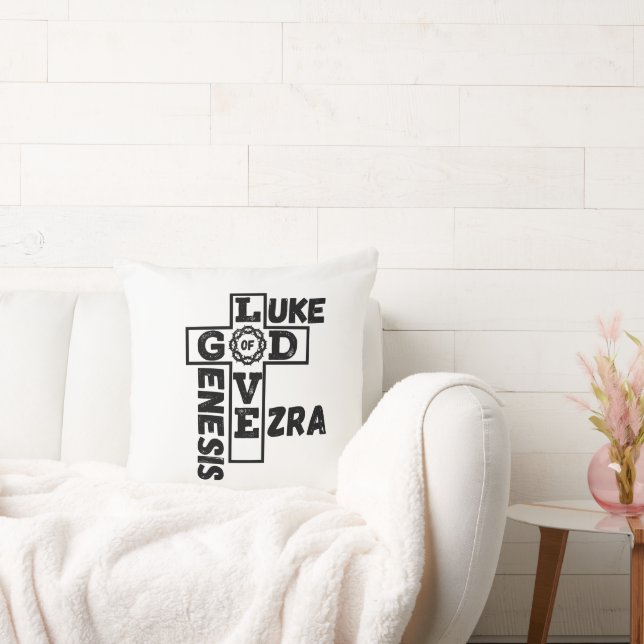Love Of God Biblical Crossword Cushion (Couch)