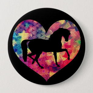 Love of Horses 10 Cm Round Badge