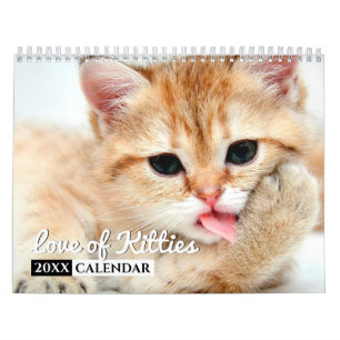 Love of Kitties Photo Wall Calendar